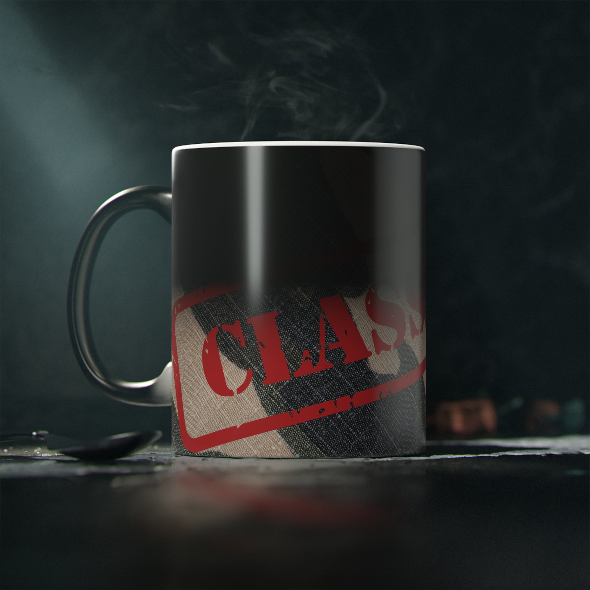 Classified Magic Mug | Unique Coffee Cup | Gift for Secret Agent & Spy Lovers