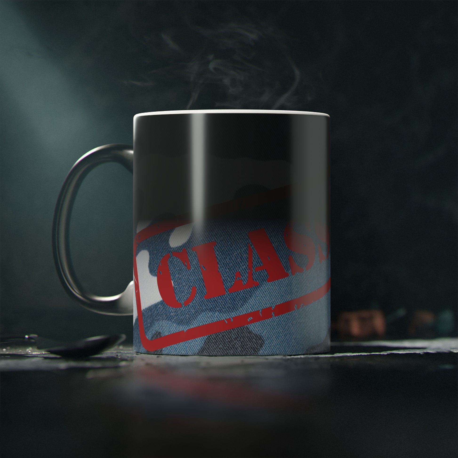 Classified Magic Mug | Unique Coffee Cup | Gift for Secret Agent & Spy Lovers