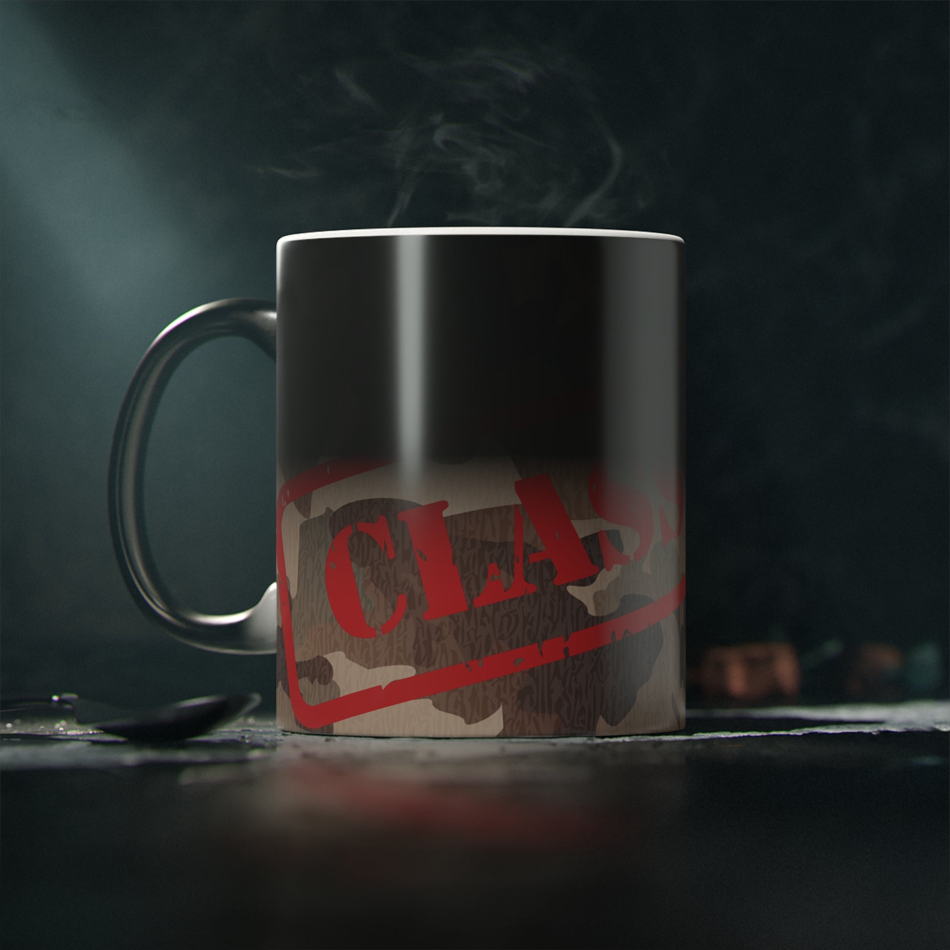 Classified Magic Mug | Unique Coffee Cup | Gift for Secret Agent & Spy Lovers