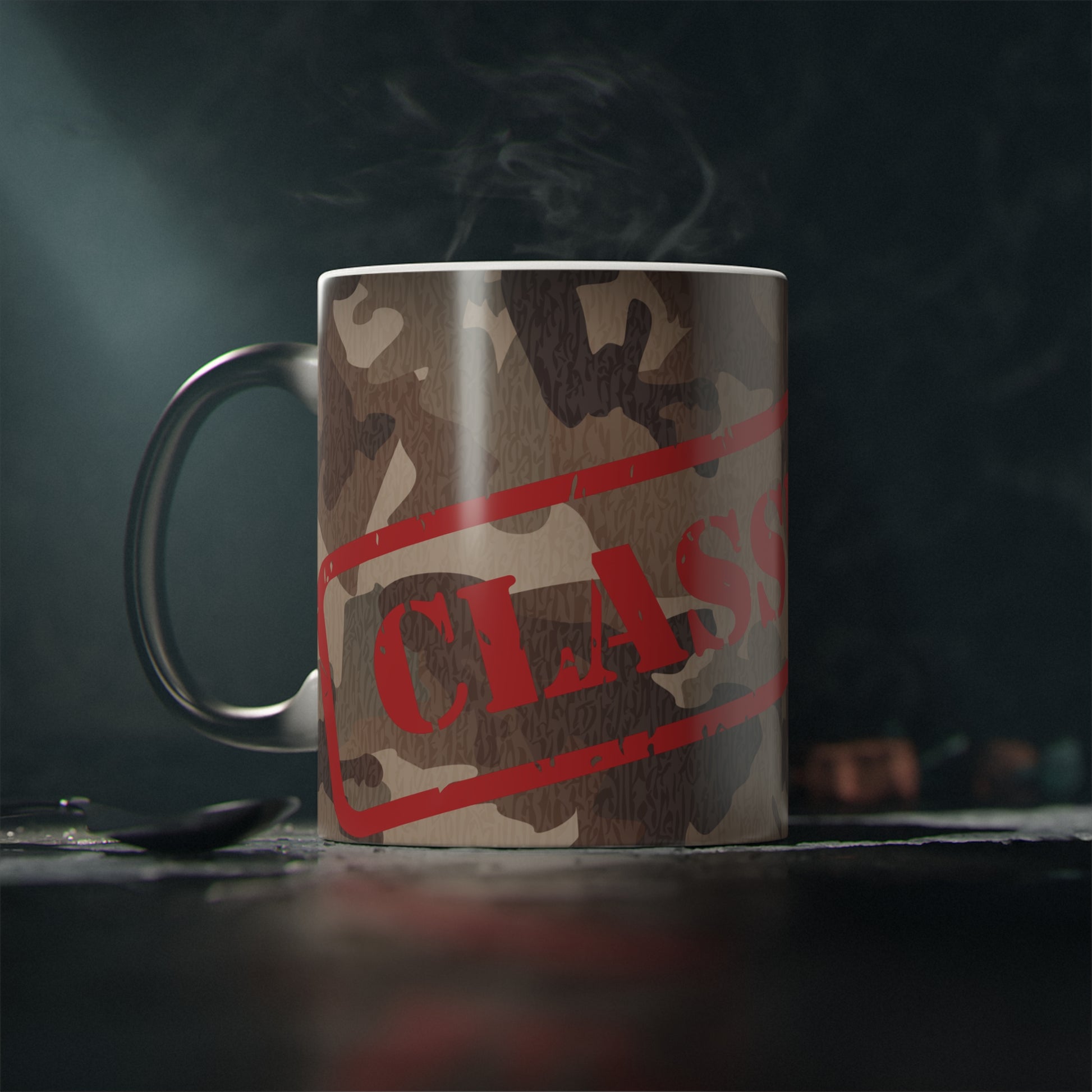 Classified Magic Mug | Unique Coffee Cup | Gift for Secret Agent & Spy Lovers