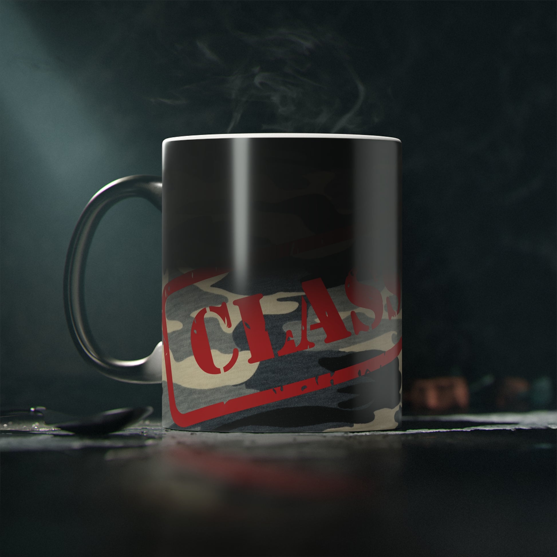 Classified Magic Mug | Unique Coffee Cup | Gift for Secret Agent & Spy Lovers