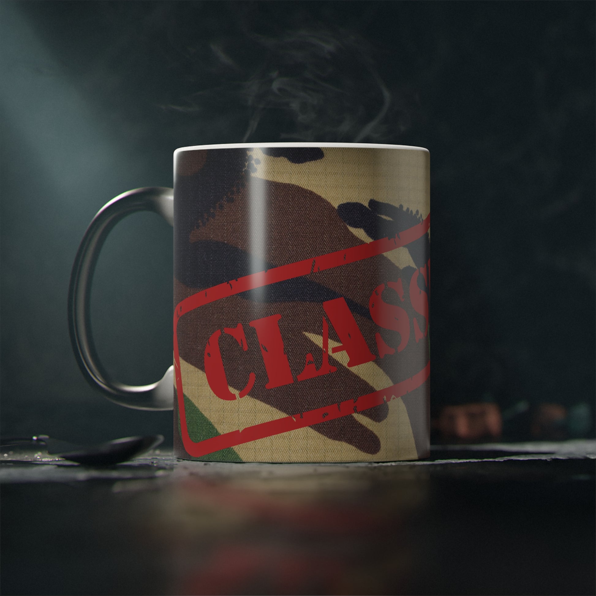 Classified Magic Mug | Unique Coffee Cup | Gift for Secret Agent & Spy Lovers