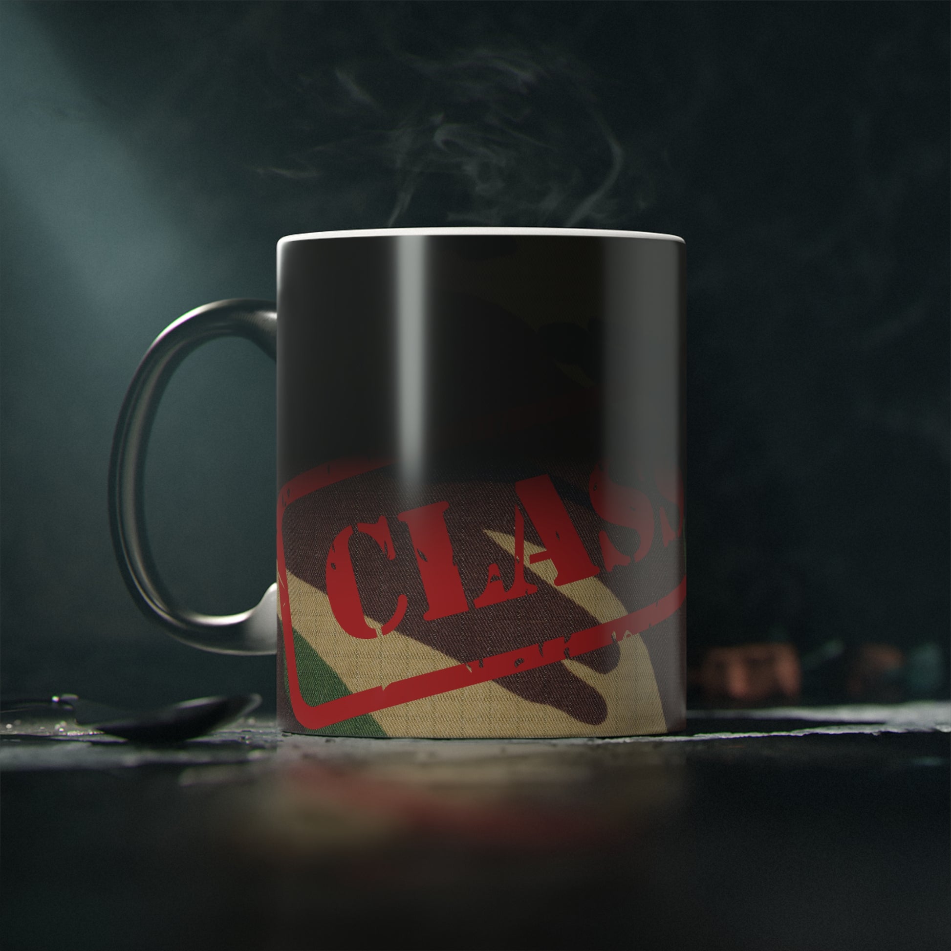 Classified Magic Mug | Unique Coffee Cup | Gift for Secret Agent & Spy Lovers