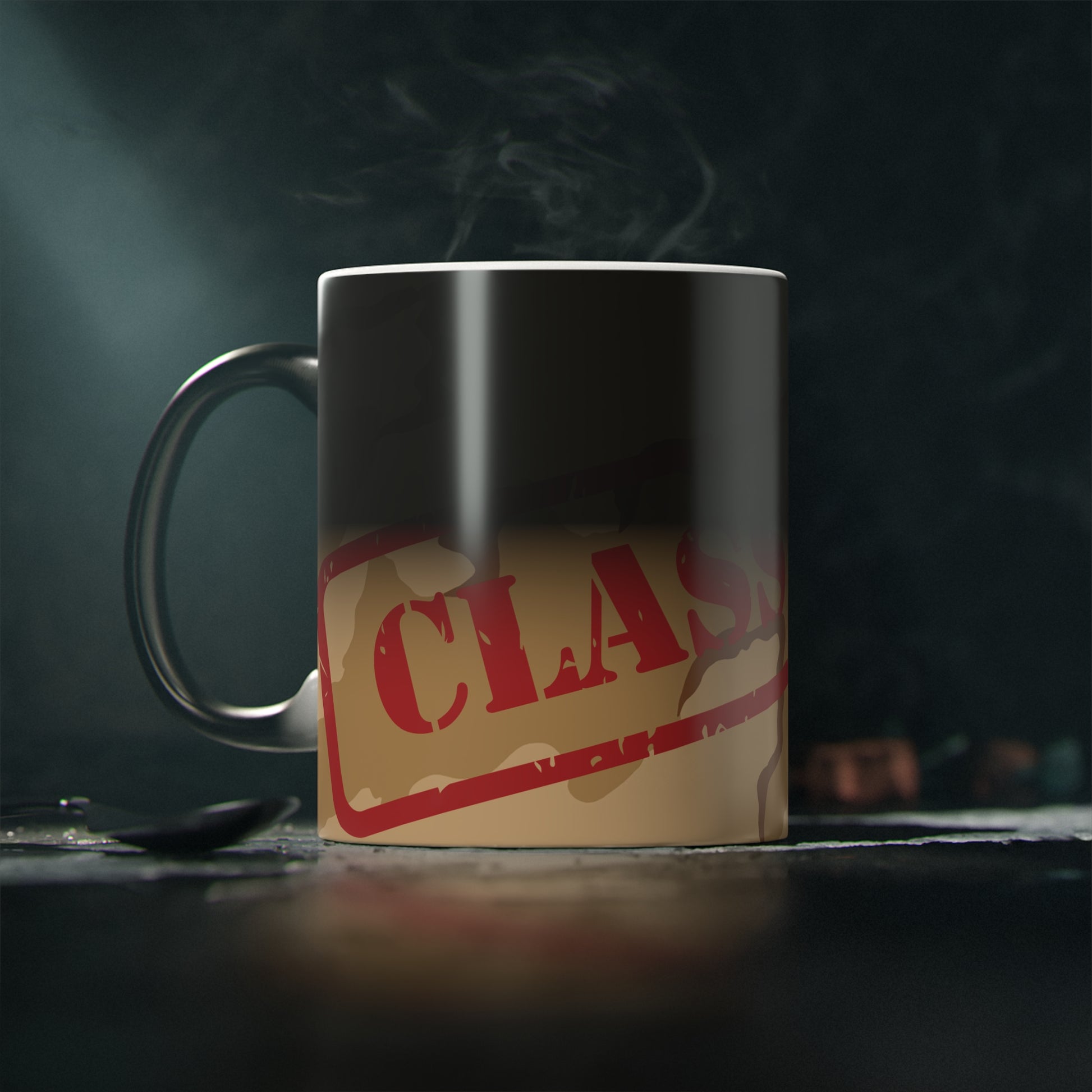 Classified Magic Mug | Unique Coffee Cup | Gift for Secret Agent & Spy Lovers